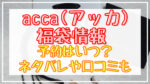 acca(アッカ)福袋2024予約日いつ?中身ネタバレや販売サイト一覧